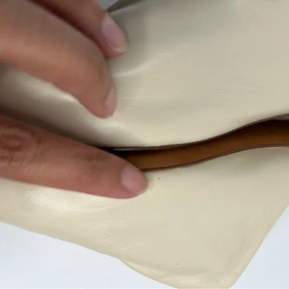 Vince Hedi Pointed Toe Mules Cream Size 8.5 - Picture 6 of 12